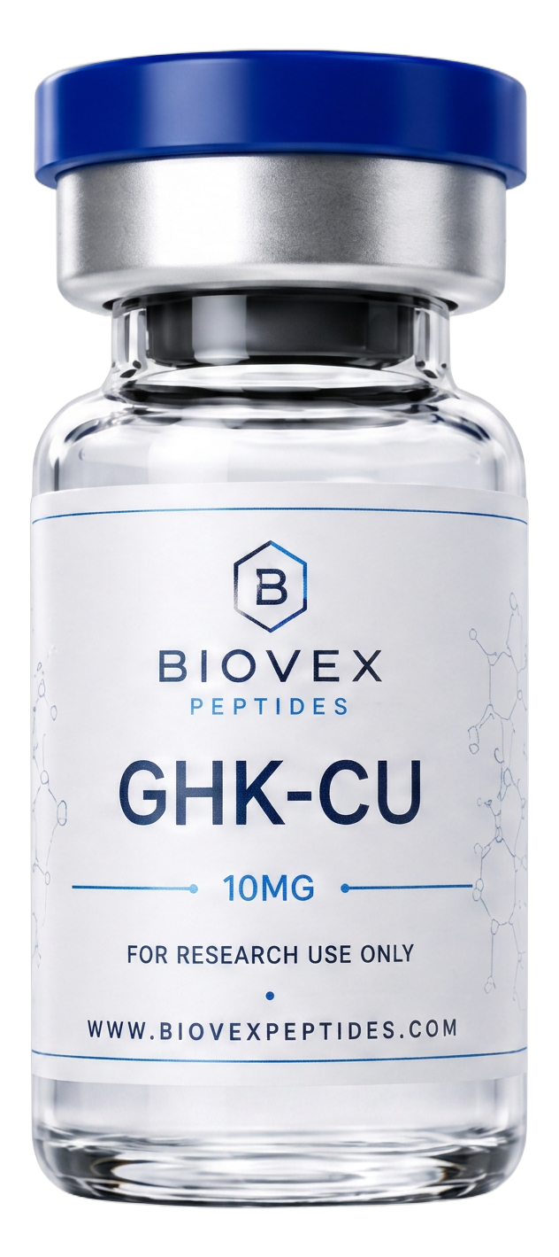 Flacon BIOVEX GHK-Cu, capuchon bleu